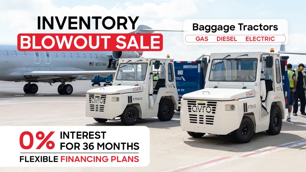 Inventory Blowout Sale Avro Baggage Tractors